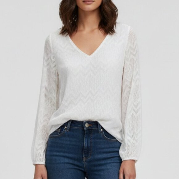 Joseph Ribkoff Chiffon Blouse - Picture 1 of 15